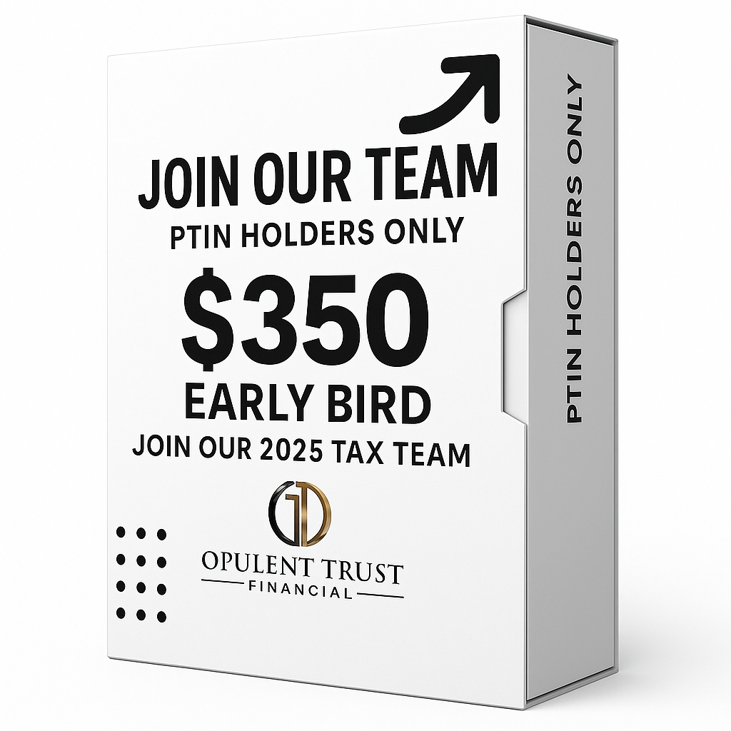 PTIN Holder Early Bird Enrollment – Join Our 2025 Tax Team